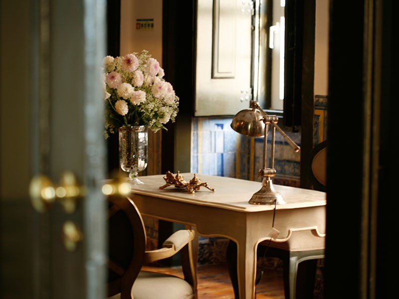 Uma imagem do interior