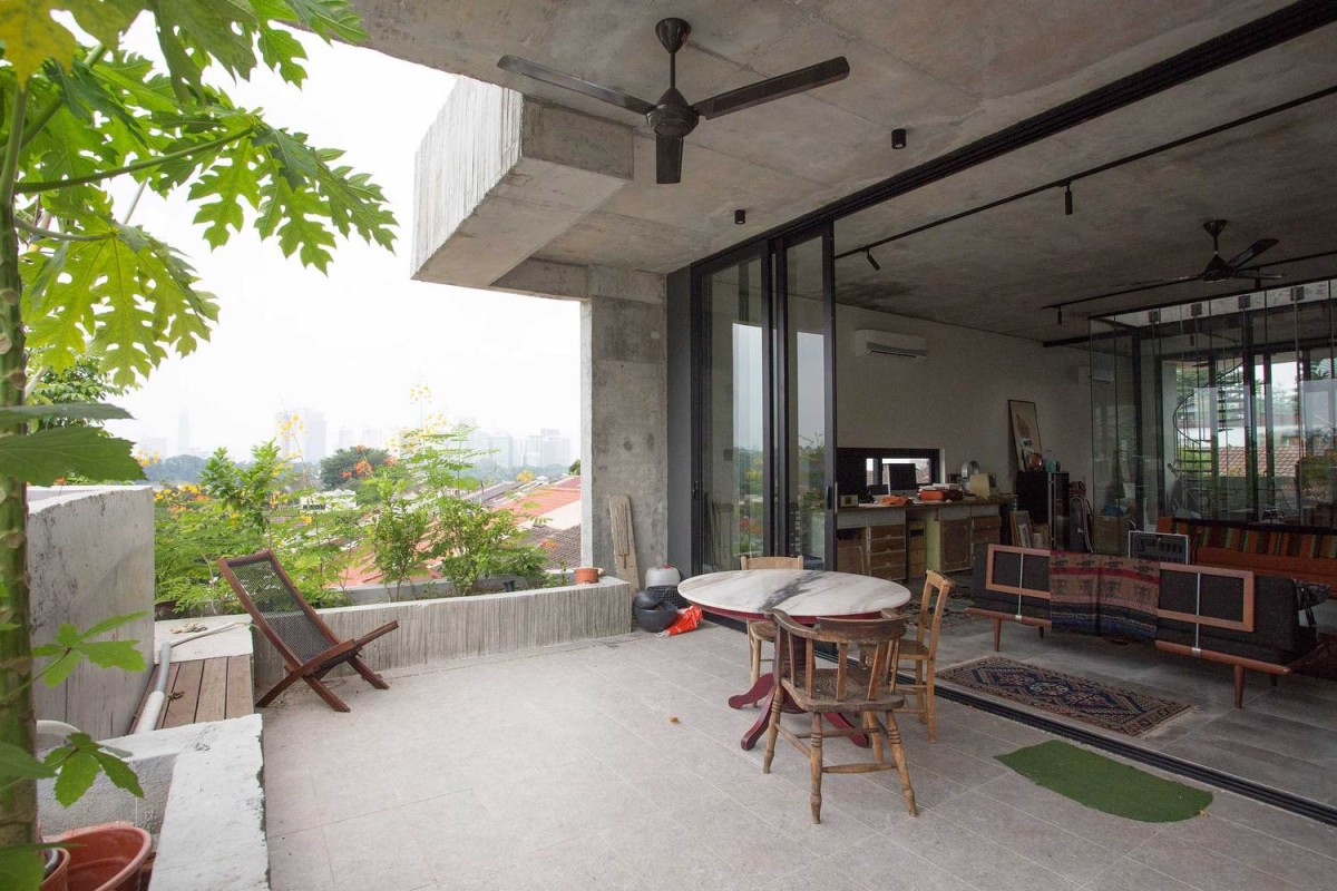 Uma zona de estar exterior