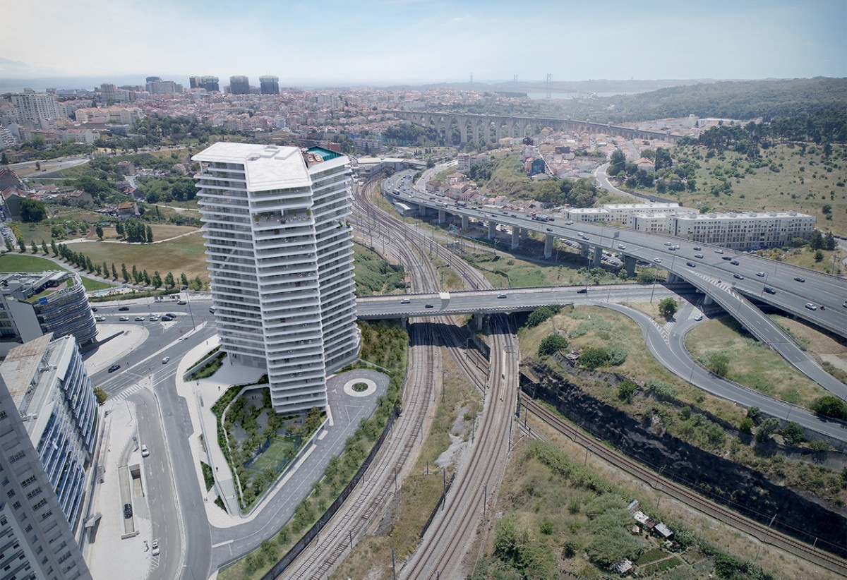 Construção da Infinity Tower em Lisboa com luz verde da CML