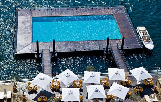 Piscina flutuante, Lago de Como