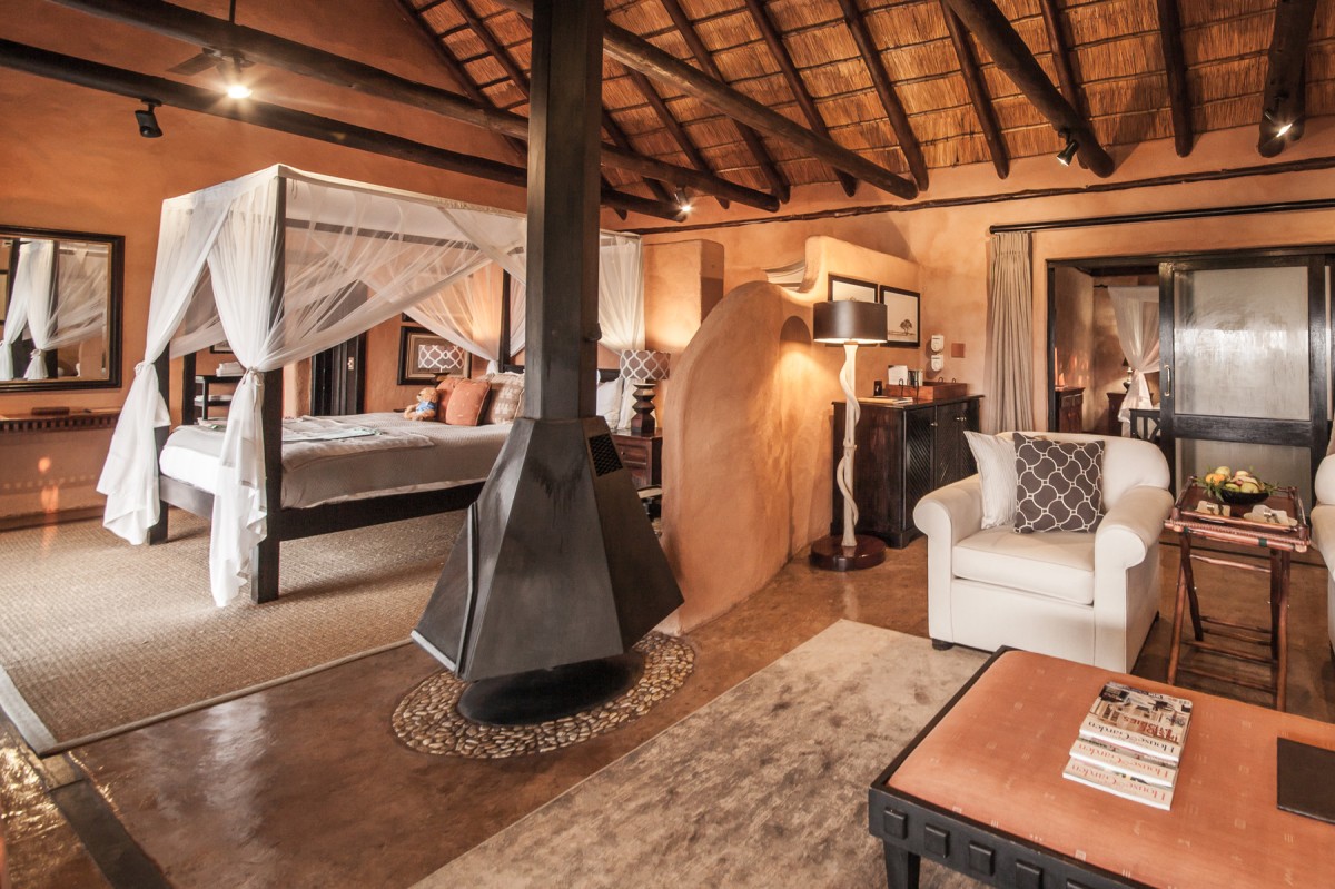O hotel tem seis cabanas