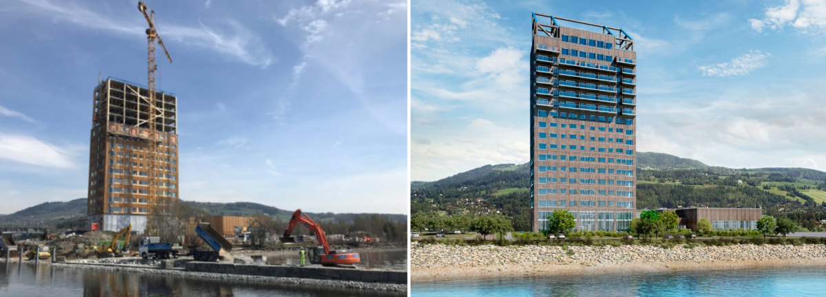 Construído em madeira