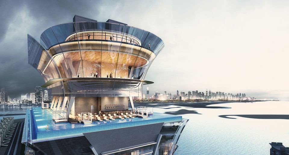 Os andares superiores serão casas de luxo