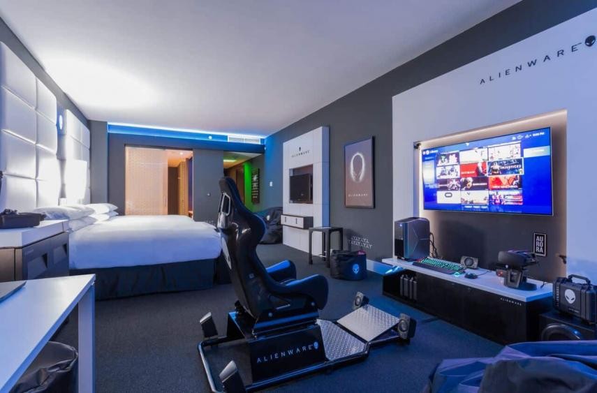 Assim é o quarto 2425 do Hotel Hilton Panama