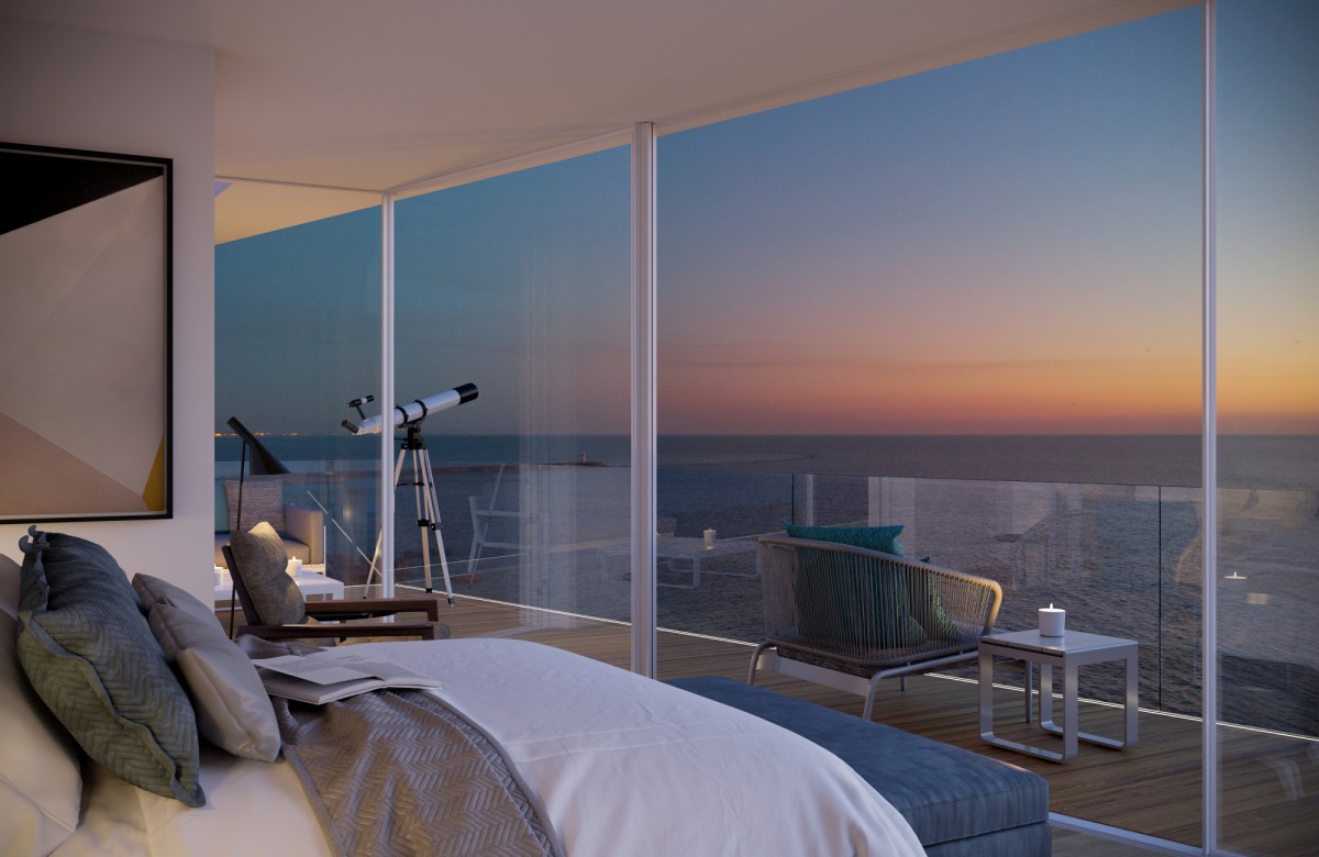There are six apartments with between three and five bedrooms / Kendall & Associados