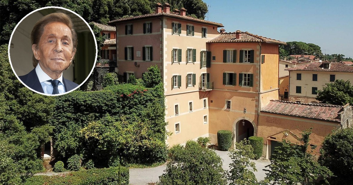 Valentino vende mansão de luxo na Toscana por 12 milhões de euros