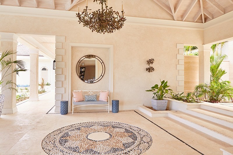 A casa fica numa ilha privada