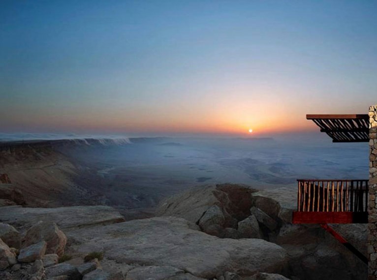 As casas têm vista para o 'Makhtesh Ramon'