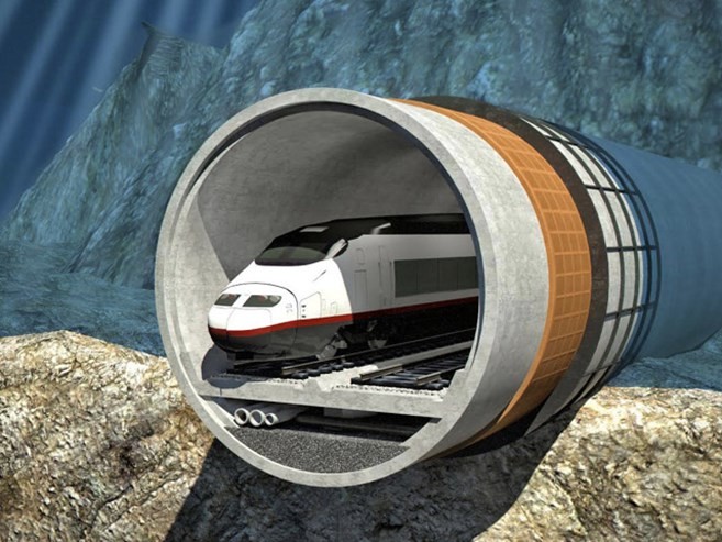 Maior túnel ferroviário do mundo debaixo do mar enfrenta primeira "prova de obstáculos"