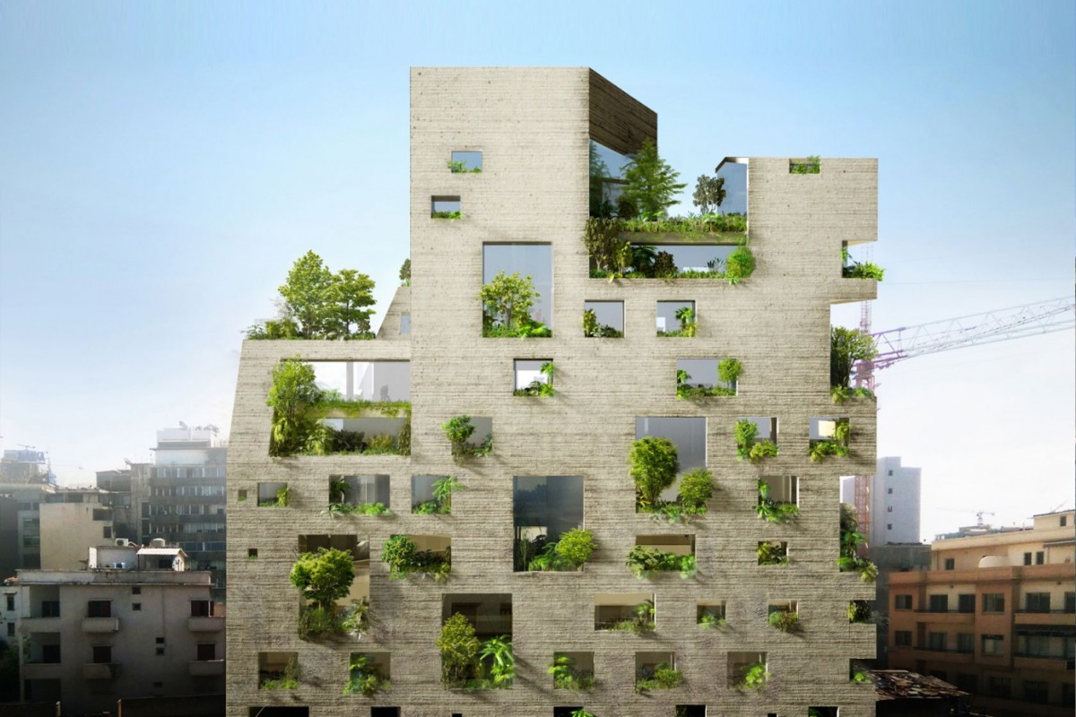 O verde brota do betão