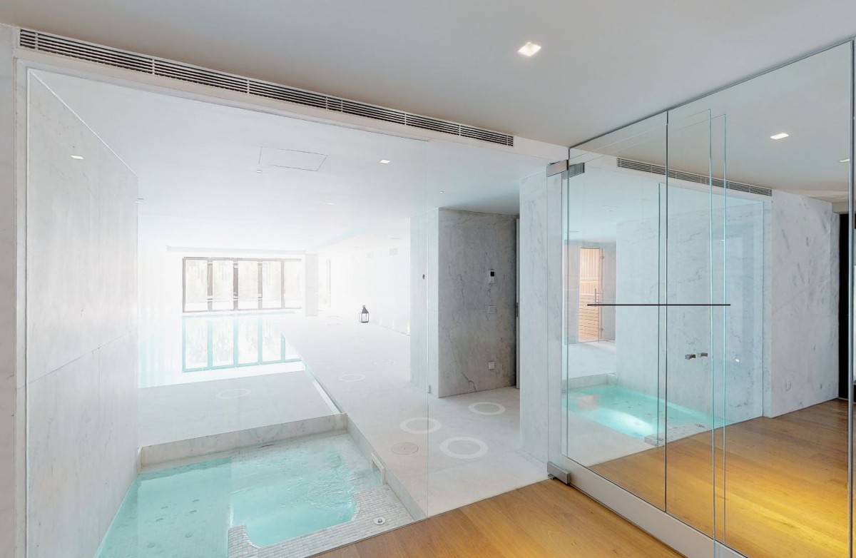 La casa dispone di un'area benessere 