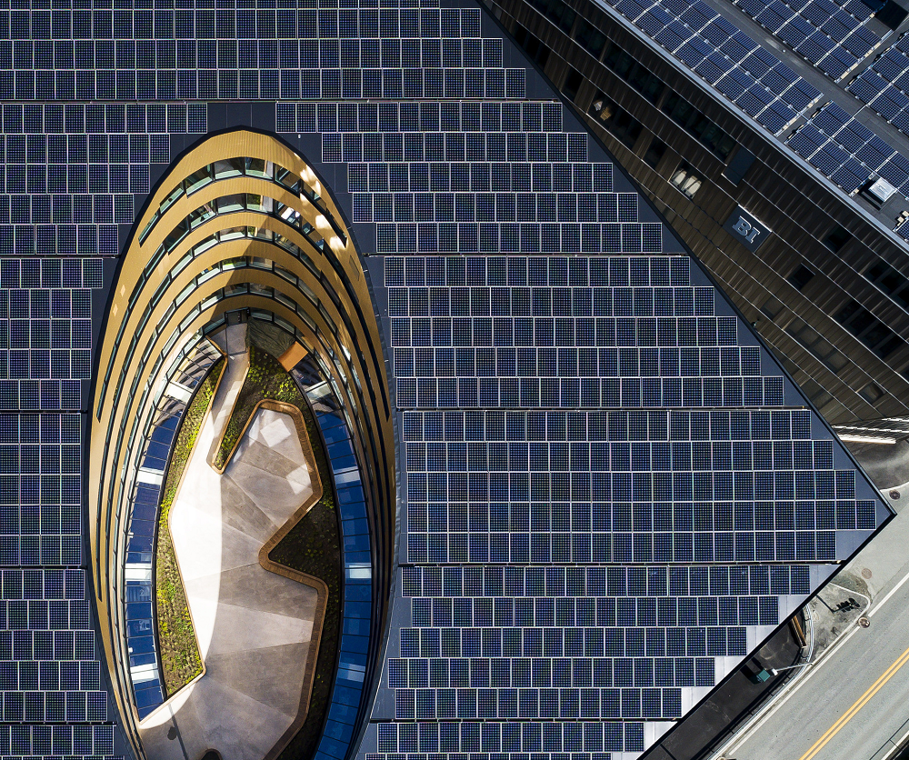 Trata-se e um edifício de escritórios