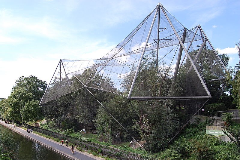 1. Aviário do Zoo de Londres. Cendric Pirce, 1961