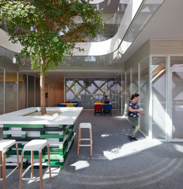 Um edifício moderno e eficiente