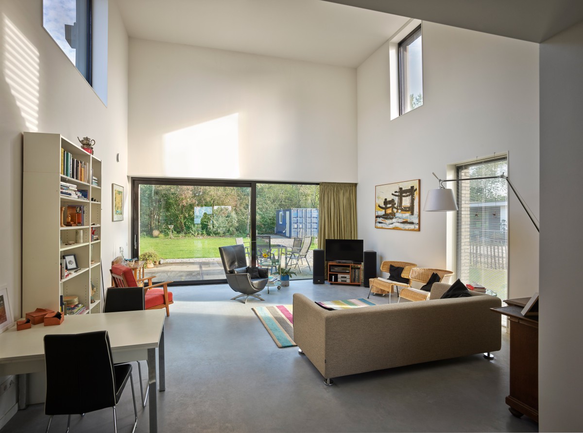 Espaços abertos e tetos altos