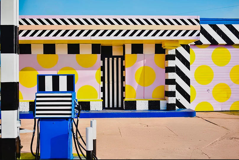 Um exemplo de arte urbana modernista