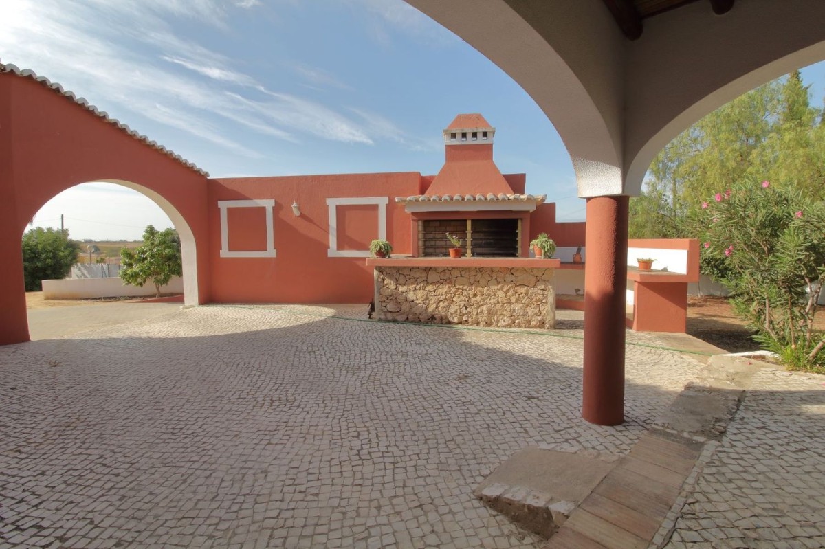 Patio with barbecue