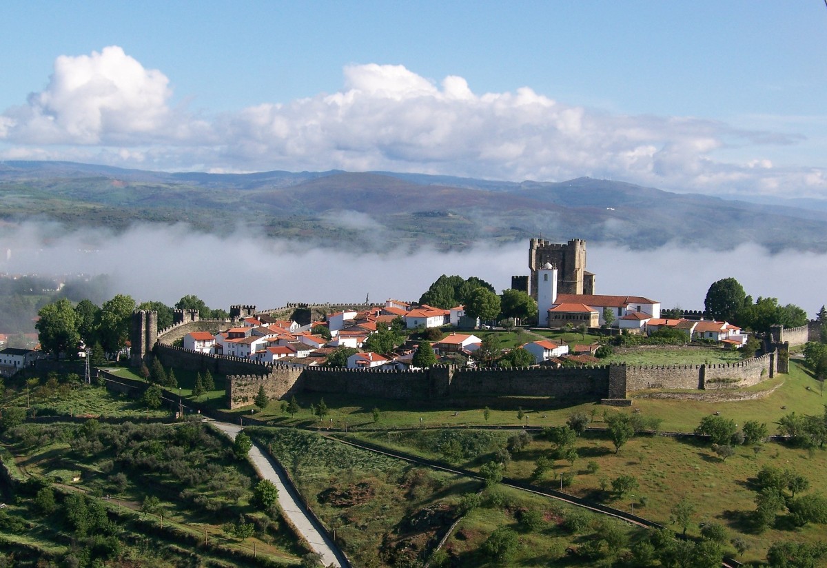 The medieval town wall in Bragança
