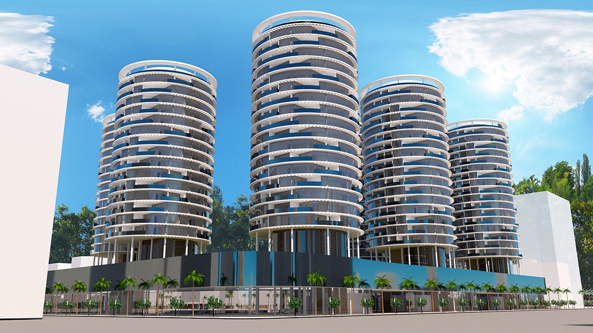 Soma quase 500 apartamentos Seis torres