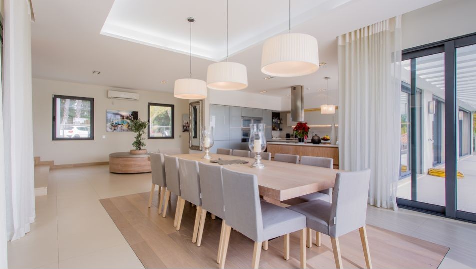The property has a large kitchen/dining area The property has a large kitchen/dining area