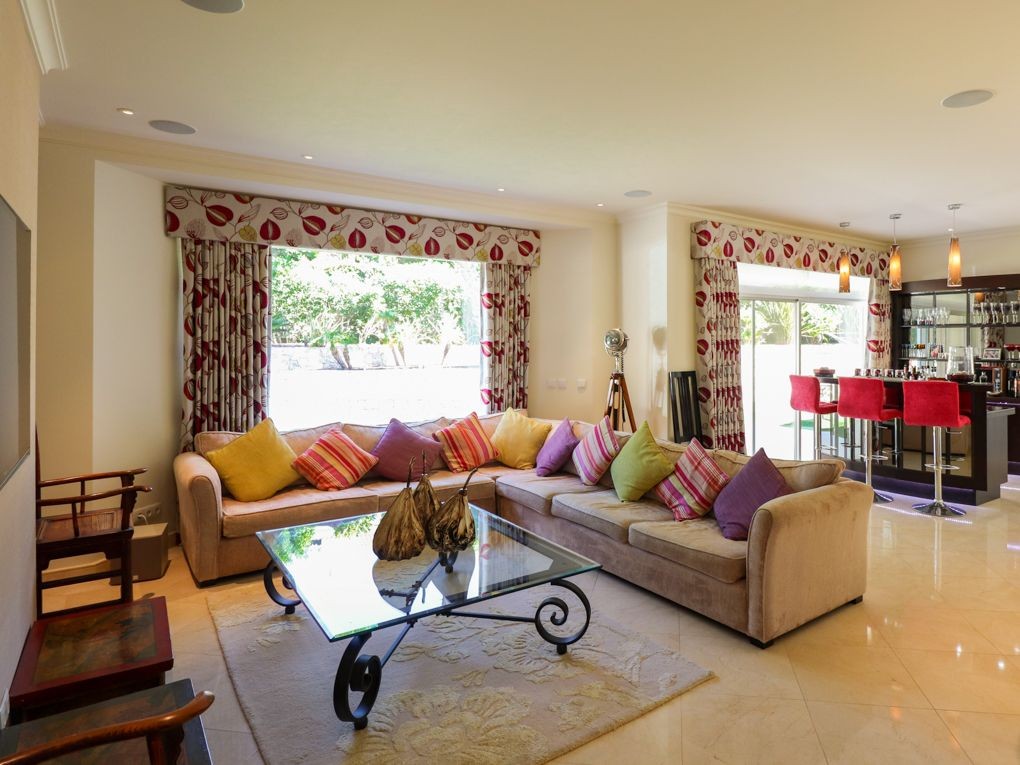The living area is bright and spacious