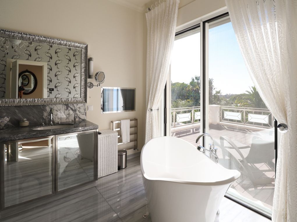 One of the modern ensuite bathrooms