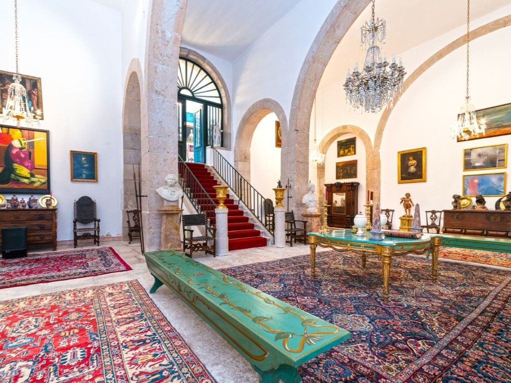 The impressive entrance hall