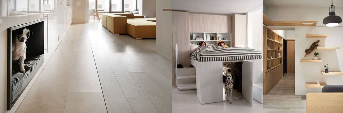 Truques para criar zonas de conforto em casa para os animais de estimação