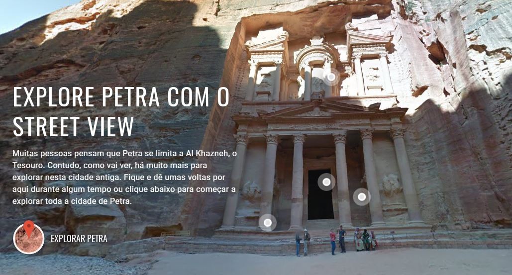 Viajar de mão dada com a rainha da Jordânia pela cidade perdida de Petra - e sem sair do sofá