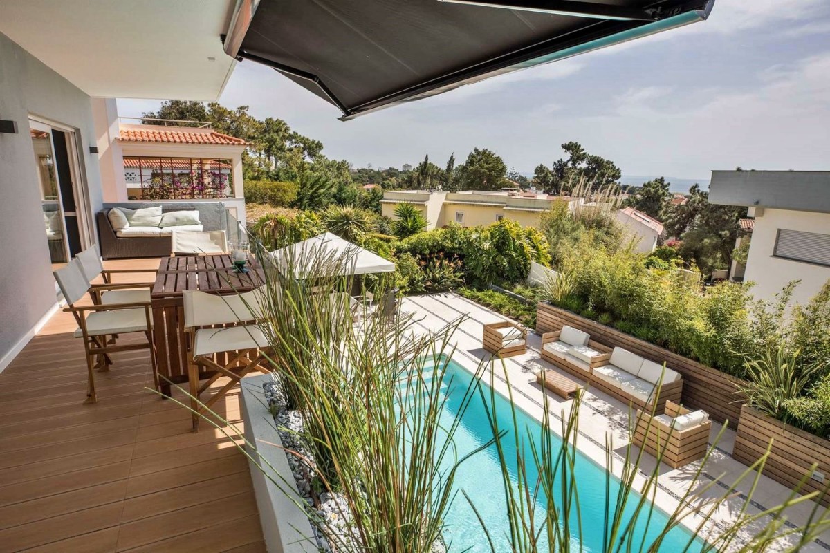 The property has large balconies to enjoy the sea views on offer