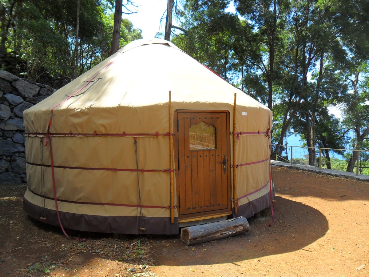 One of the yurts that is used as accommodation / Retiro Atlântico One of the yurts that is used as accommodation / Retiro Atlântico