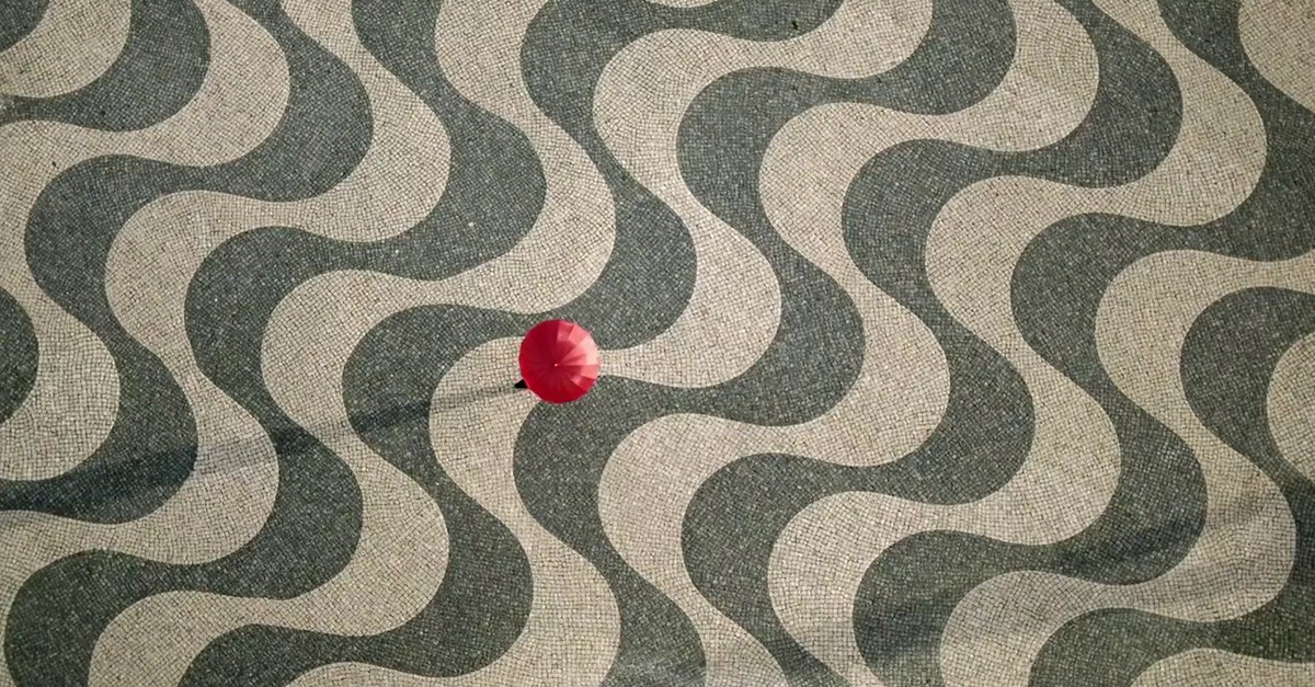 A típica calçada portuguesa