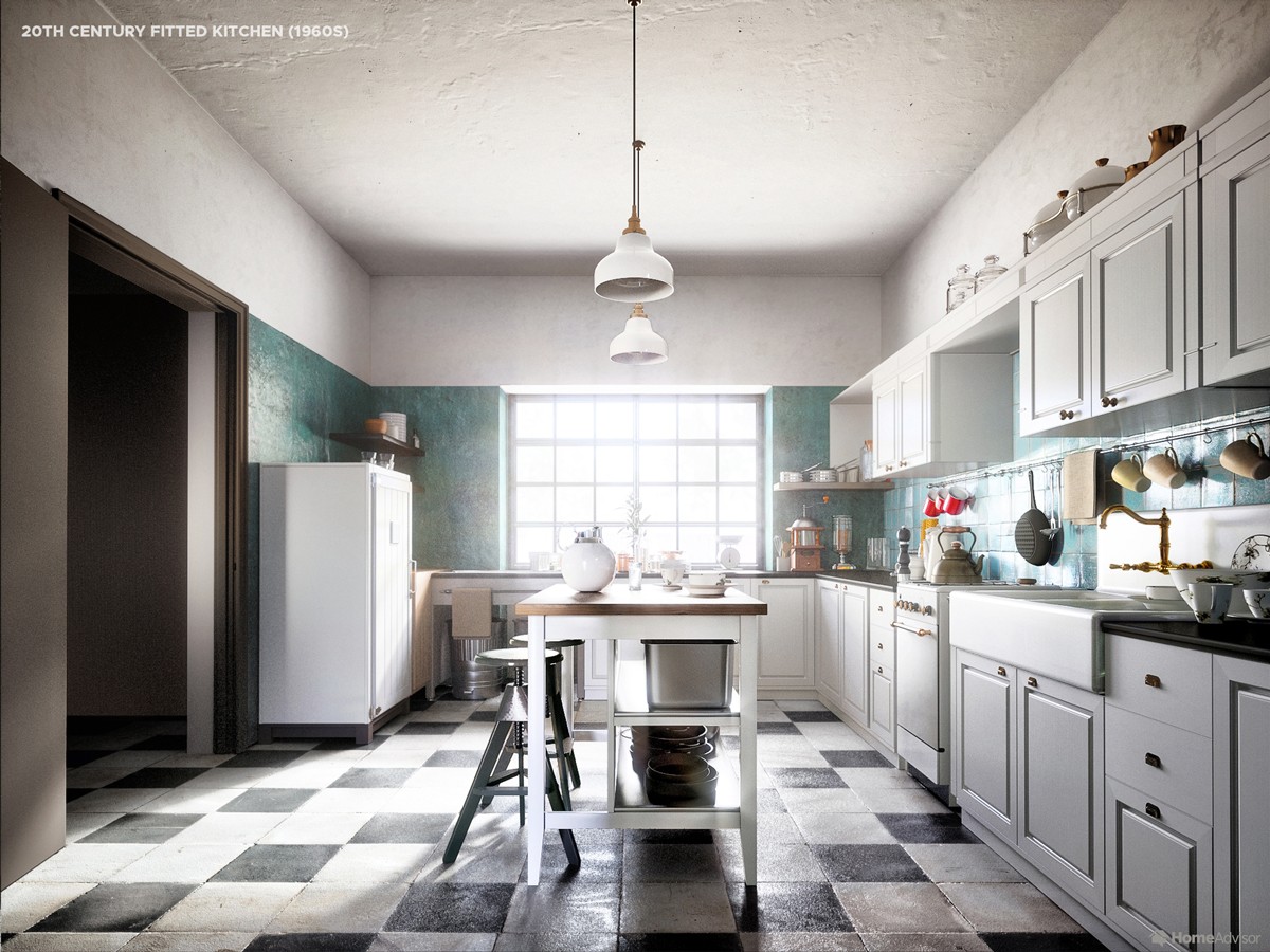  20th Century fitted kitchen (1960s)