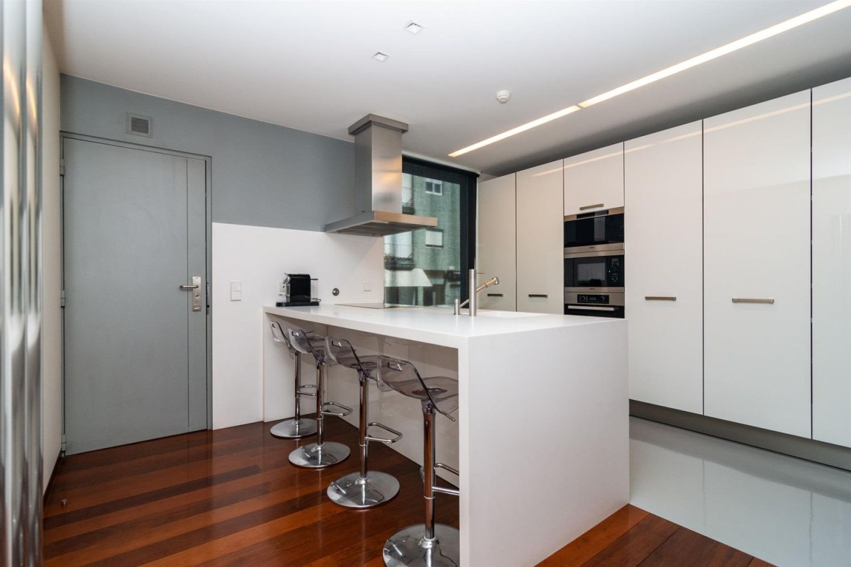 The villa is home to a modern kitchen