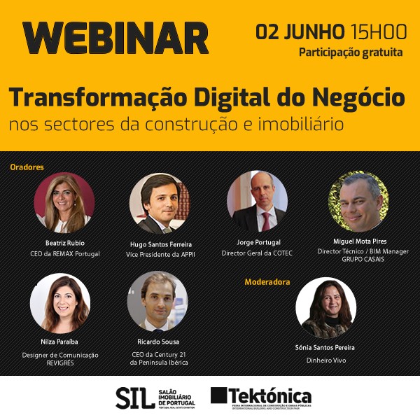 Covid-19: importância do digital para o imobiliário e construção em debate amanhã