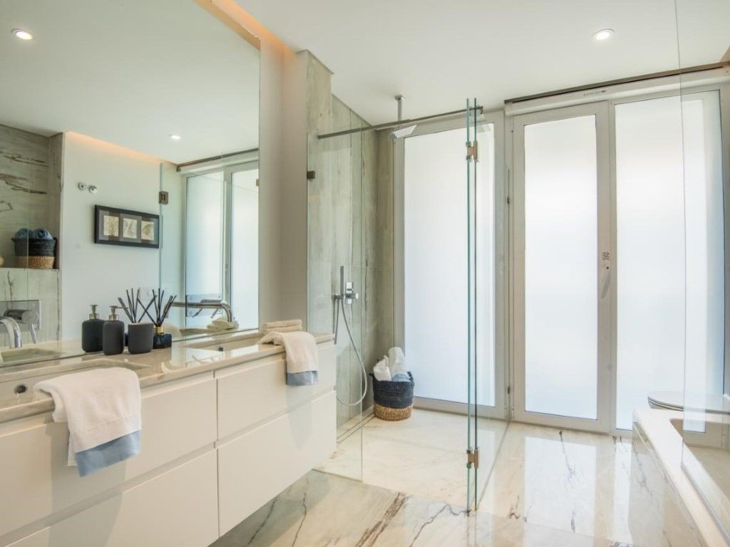 The bathrooms, some of which are en-suite, are modern and bright