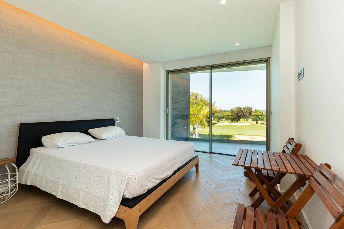 The property is home to spacious bedrooms with balcony access