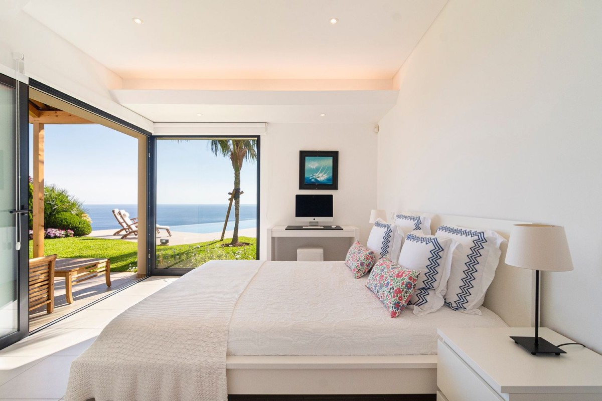 The spacious and bright bedrooms also take advantage of the views