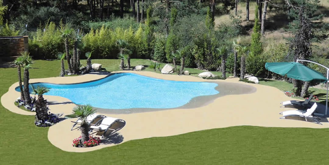 Piscina ou praia? Agora já é possível ter o 2 em 1, no jardim de casa...