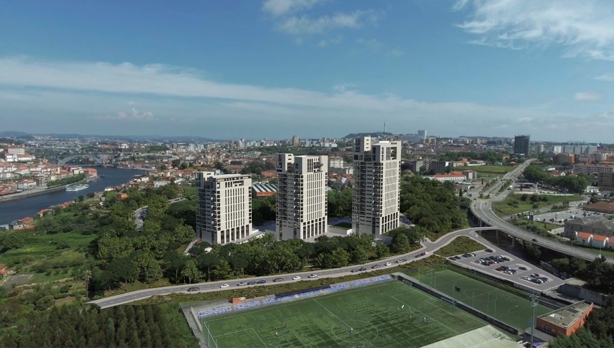 Projeto residencial Riverside e lote de escritórios do Skyline em Gaia colocados à venda