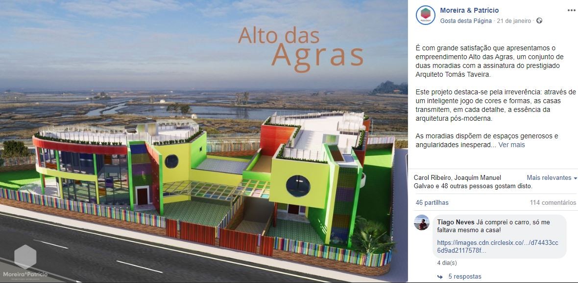 Moradias assinadas por Tomás Taveira geram polémica por causa das cores e impacto na paisagem