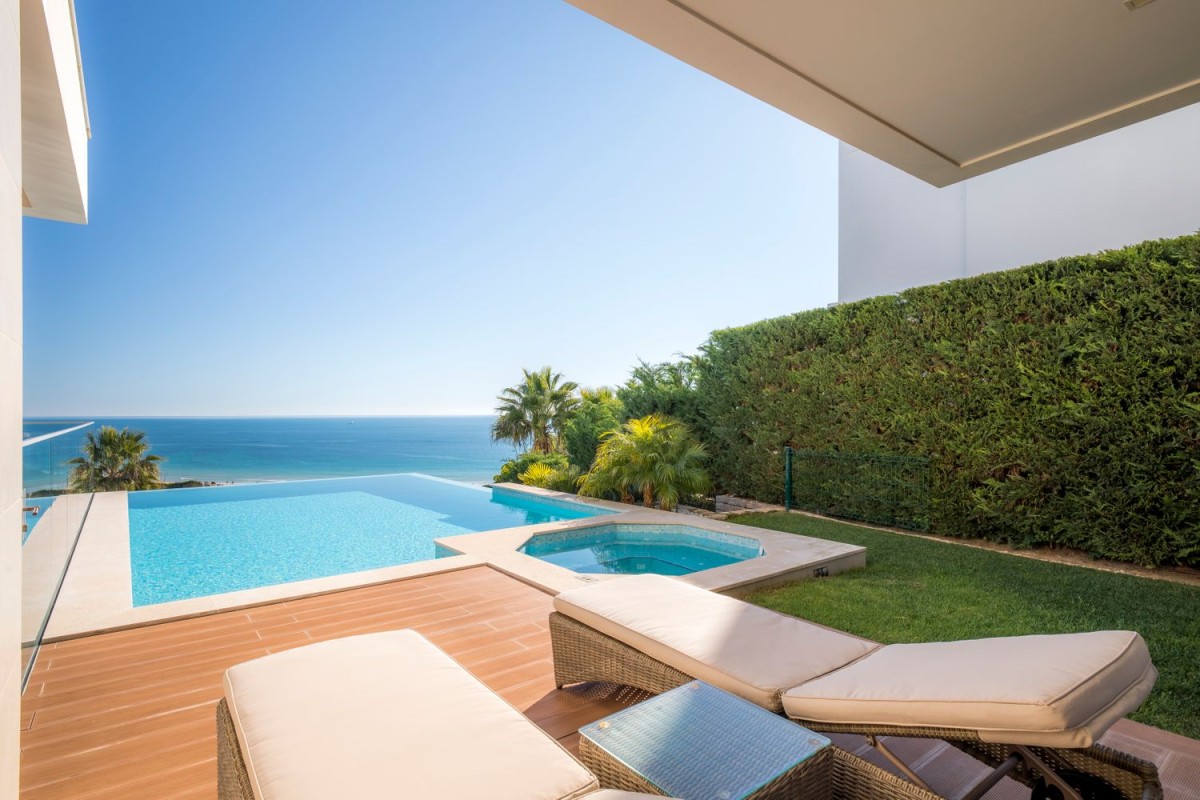 The villa has stunning sea views