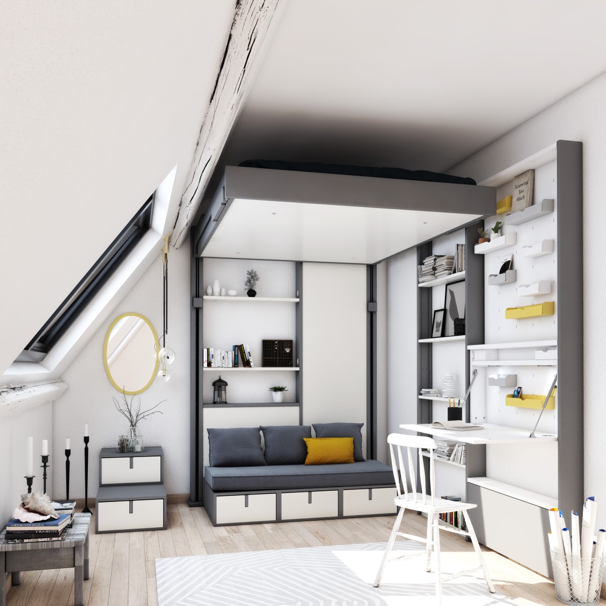 Usa um motor elétrico