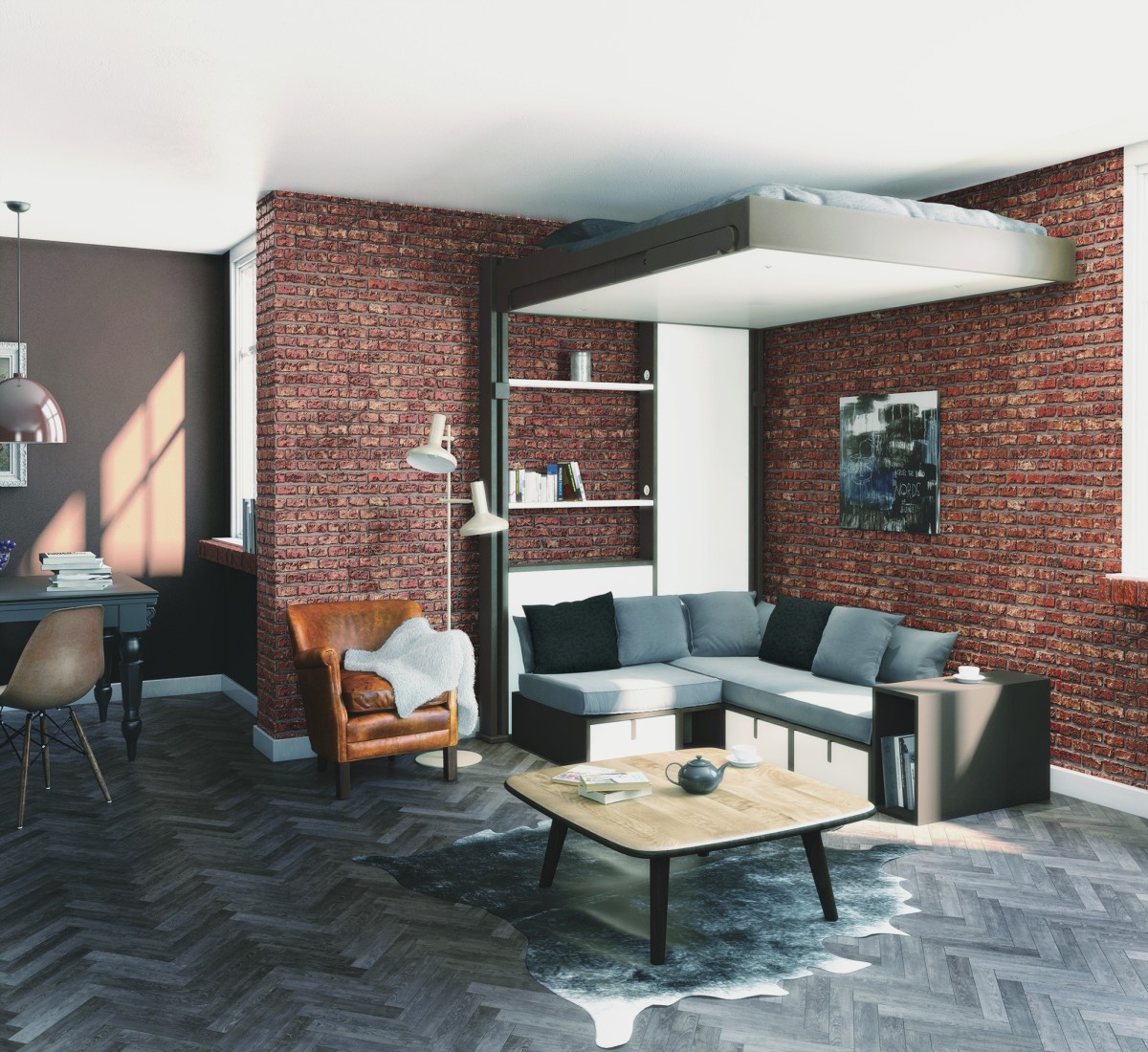 Inclusive a sala de estar