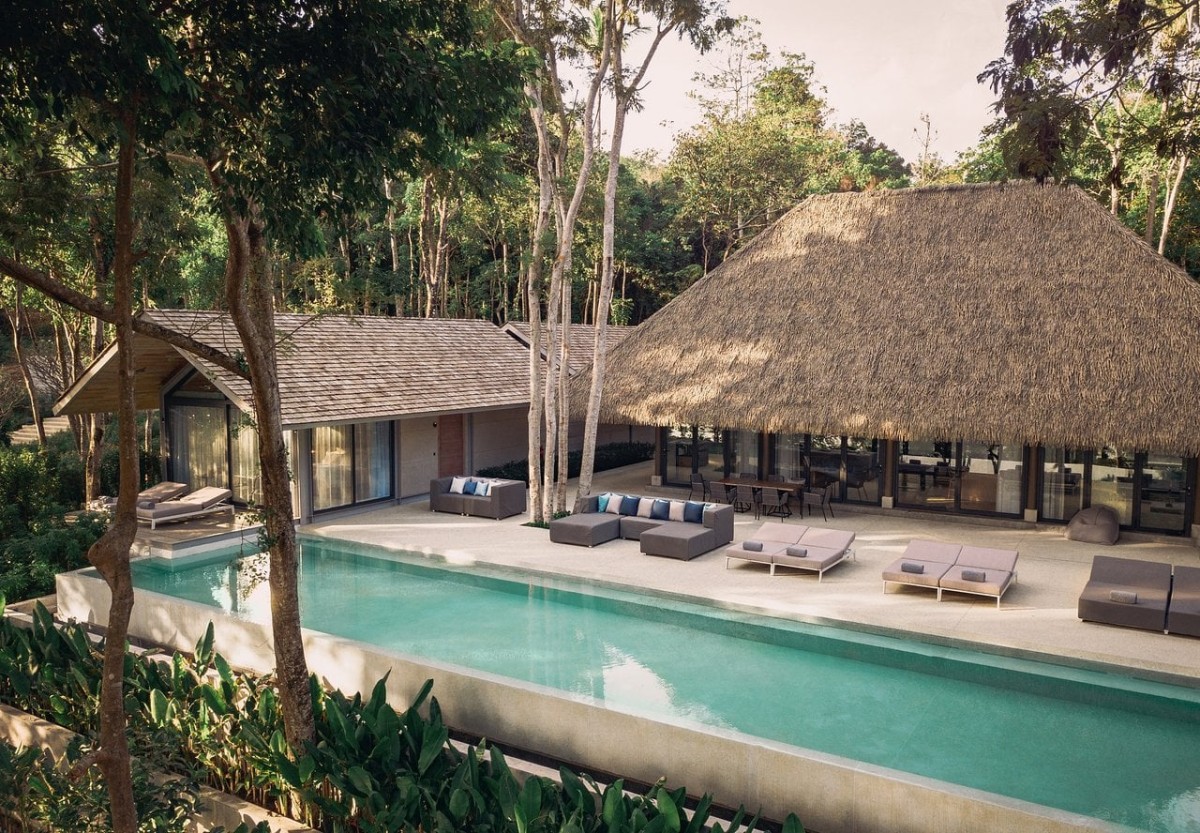 Um resort espetacular de casas pré-fabricadas de luxo num cenário paradisíaco