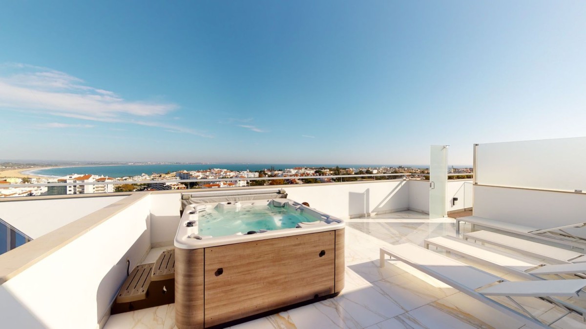 The stunning views can also be enjoyed from the hot tub