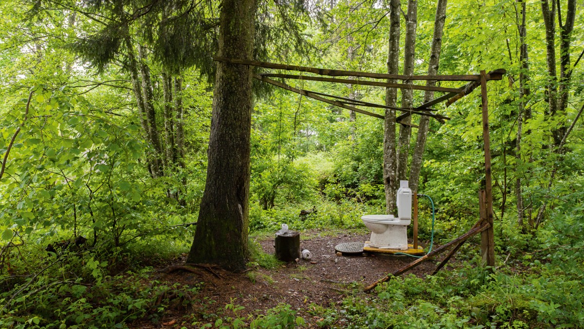 Casas de banho públicas nos Alpes suíços