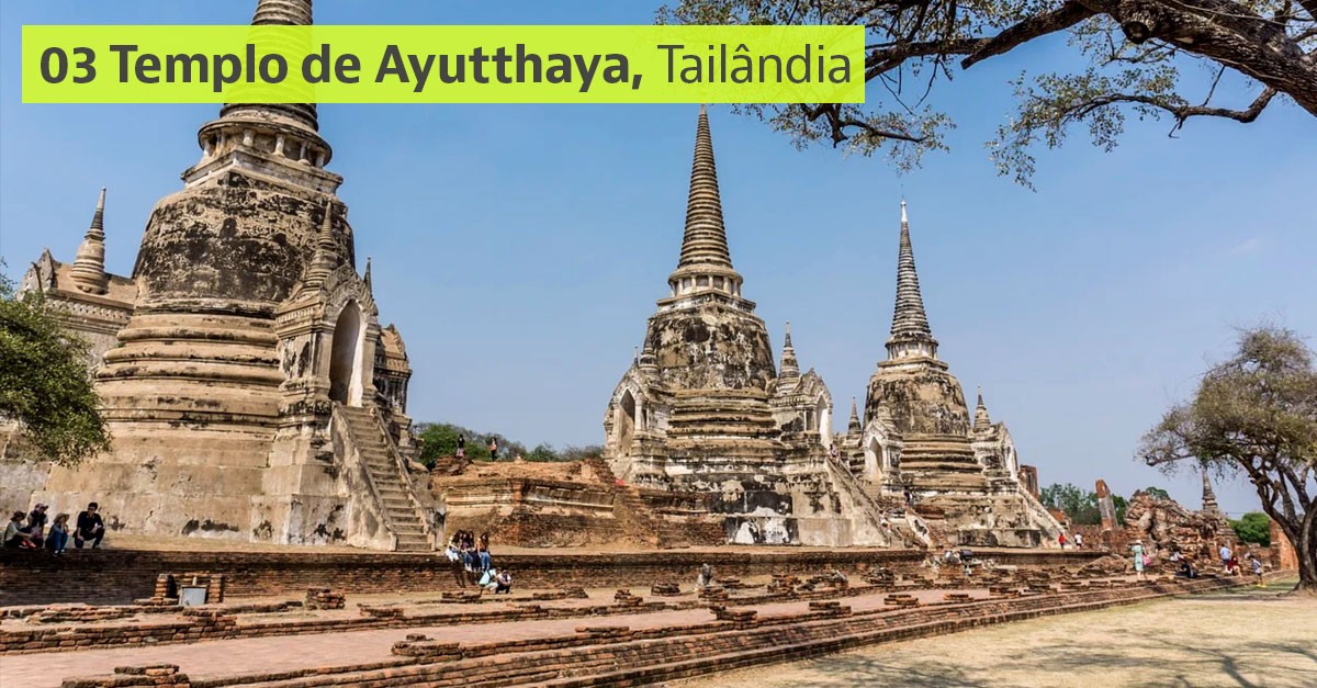 Templo de Ayutthaya, Tailândia