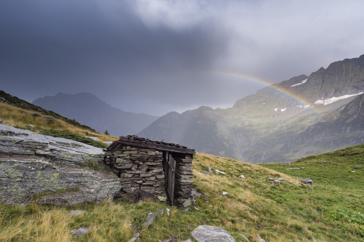 Casas de banho públicas nos Alpes suíços