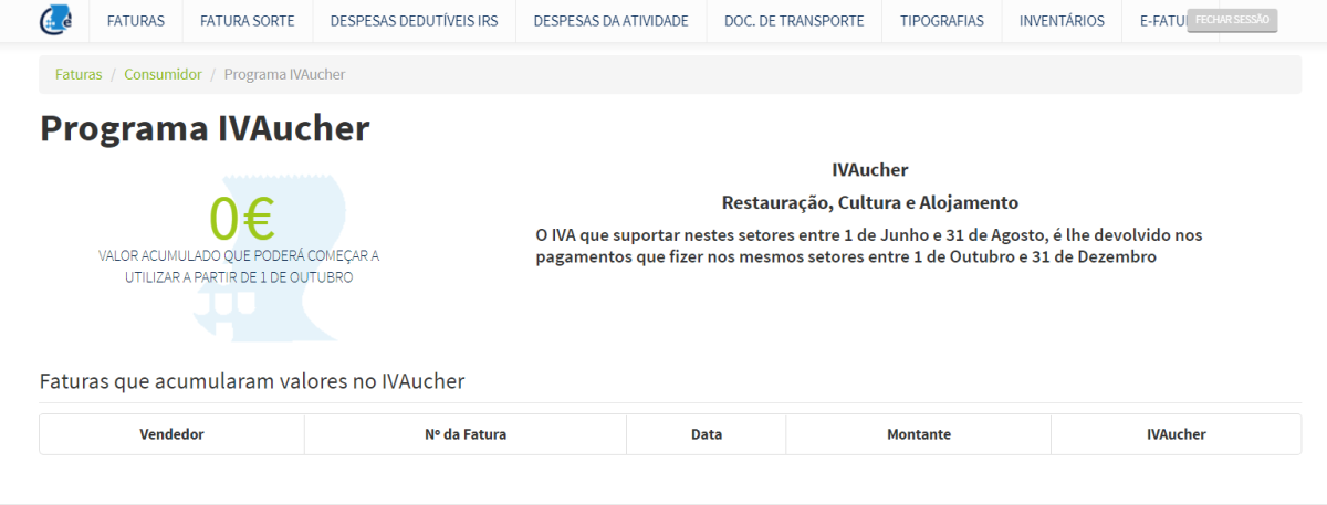 Ivaucher no E-fatura